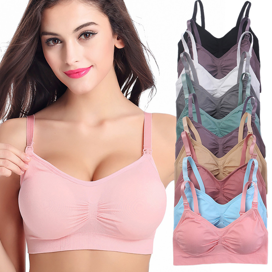 Sleep Bra Bralette - 통기성 출산 임신 브래지어 컴포트 모유