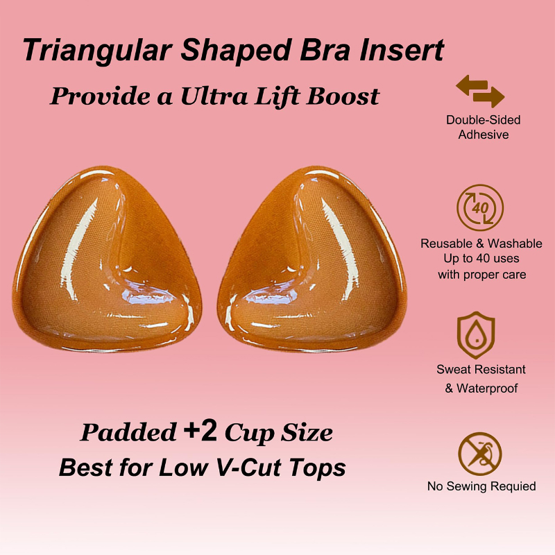 Push Up Bra Silicone - Kave 1/2 쌍 양면 접착 브래지어