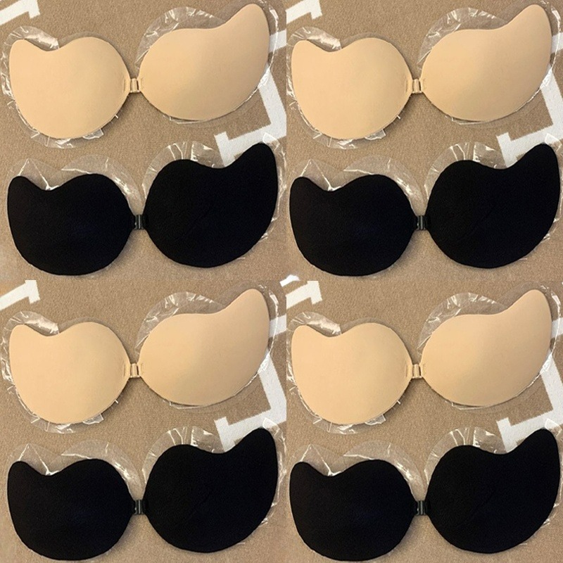 Push Up Bra Silicone - 1/2쌍 푸쉬업 인비저블 브라 여성용 스트랩리스