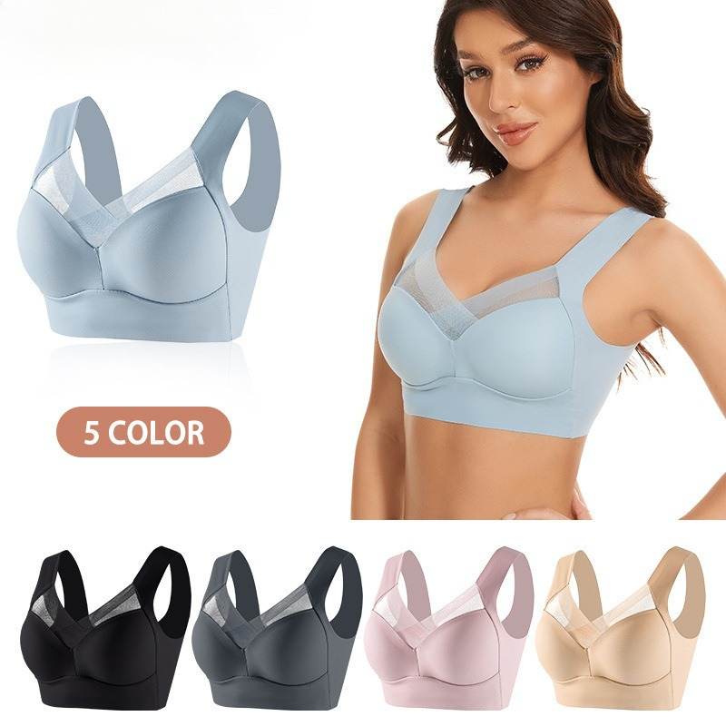 Underwire Bra Padded - L-6XL 플러스 사이즈 비 와이어 브래지어