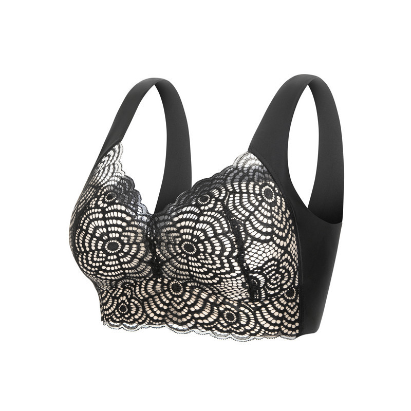 Wirefree Bra Comfort - L'bellagiovanna 여성용 무선 레이스 브라 탱크탑