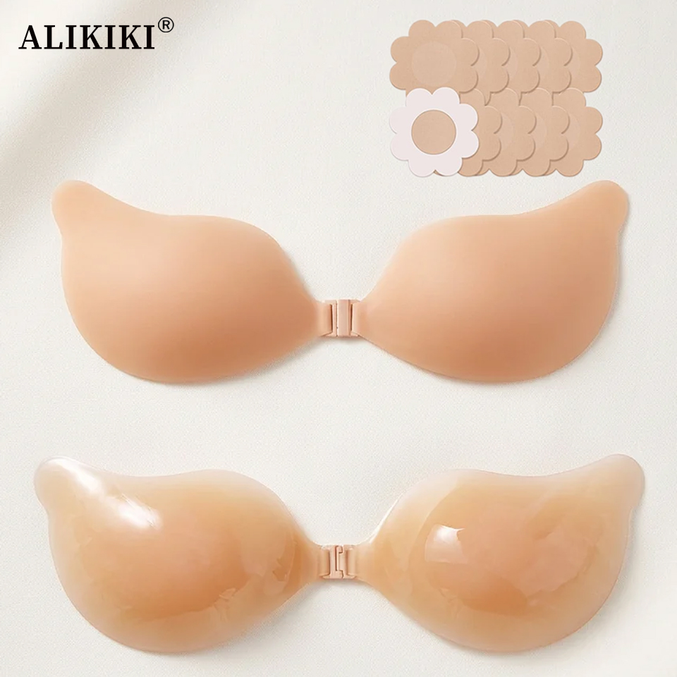 Backless Bra Sticky - 접착식 실리콘 푸쉬업 브라 재사용 가능