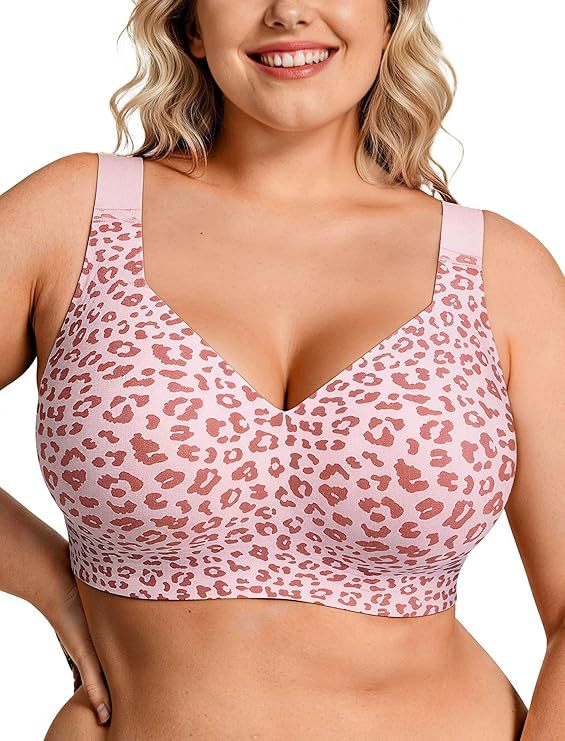 Underwire Bra Padded - 플러스 사이즈 무선 젤리 브라 여성용