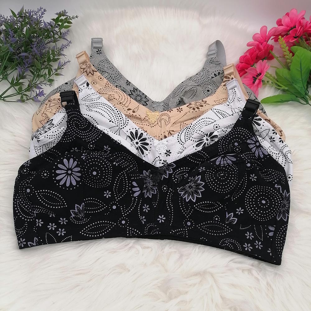 Wirefree Bra Comfort - 여성용 빅 컵 무선 브래지어 코튼