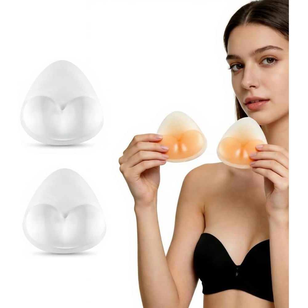 Push Up Bra Silicone - 실리콘 브라 패드, 삼각형 모양 푸시업