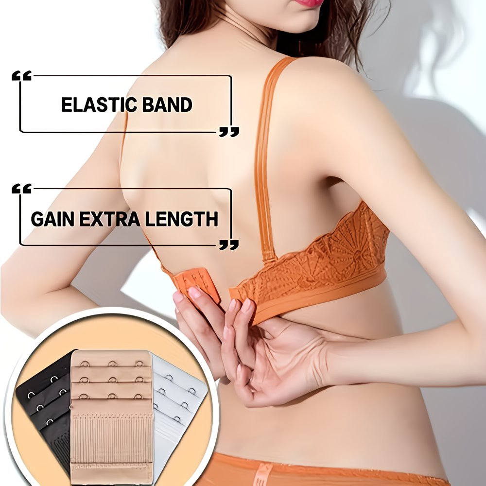 8개 여성용 단색 탄성 브라 연장기 |   3단 후크  - Nursing Bra Clip 리뷰 및 가격