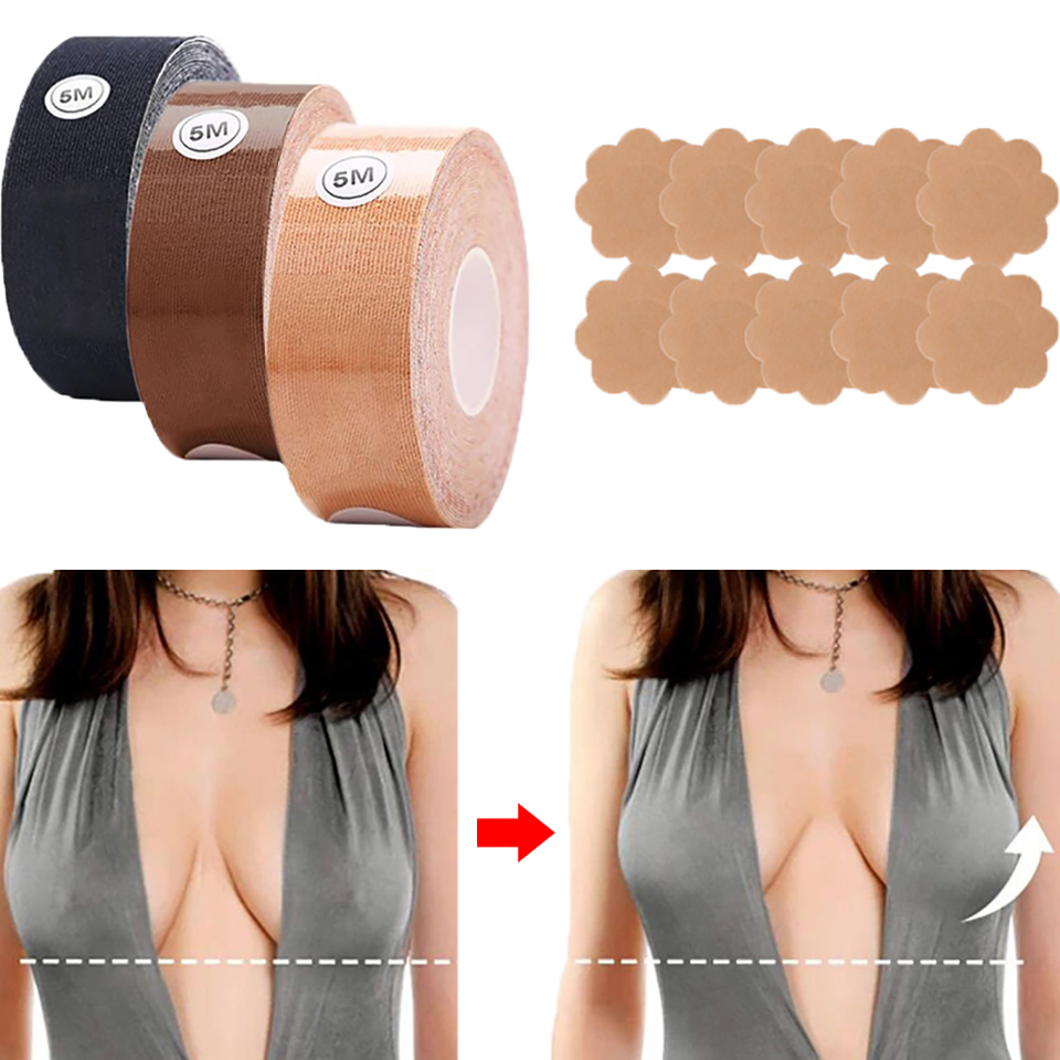 보이지 않는 가슴 리프트 테이프 실리콘 스티키 푸쉬업  - Backless Bra Sticky 리뷰 및 가격