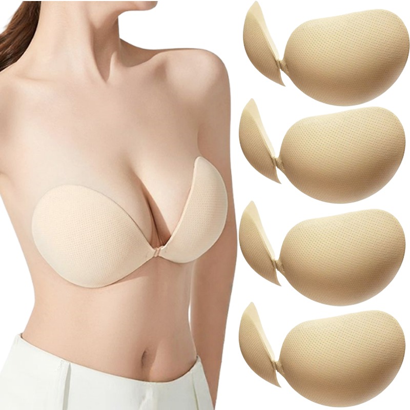 푸쉬업 스티키 브라 두꺼운 투명 실리콘 가슴 패드 접착 - Backless Bra Sticky 리뷰 및 가격