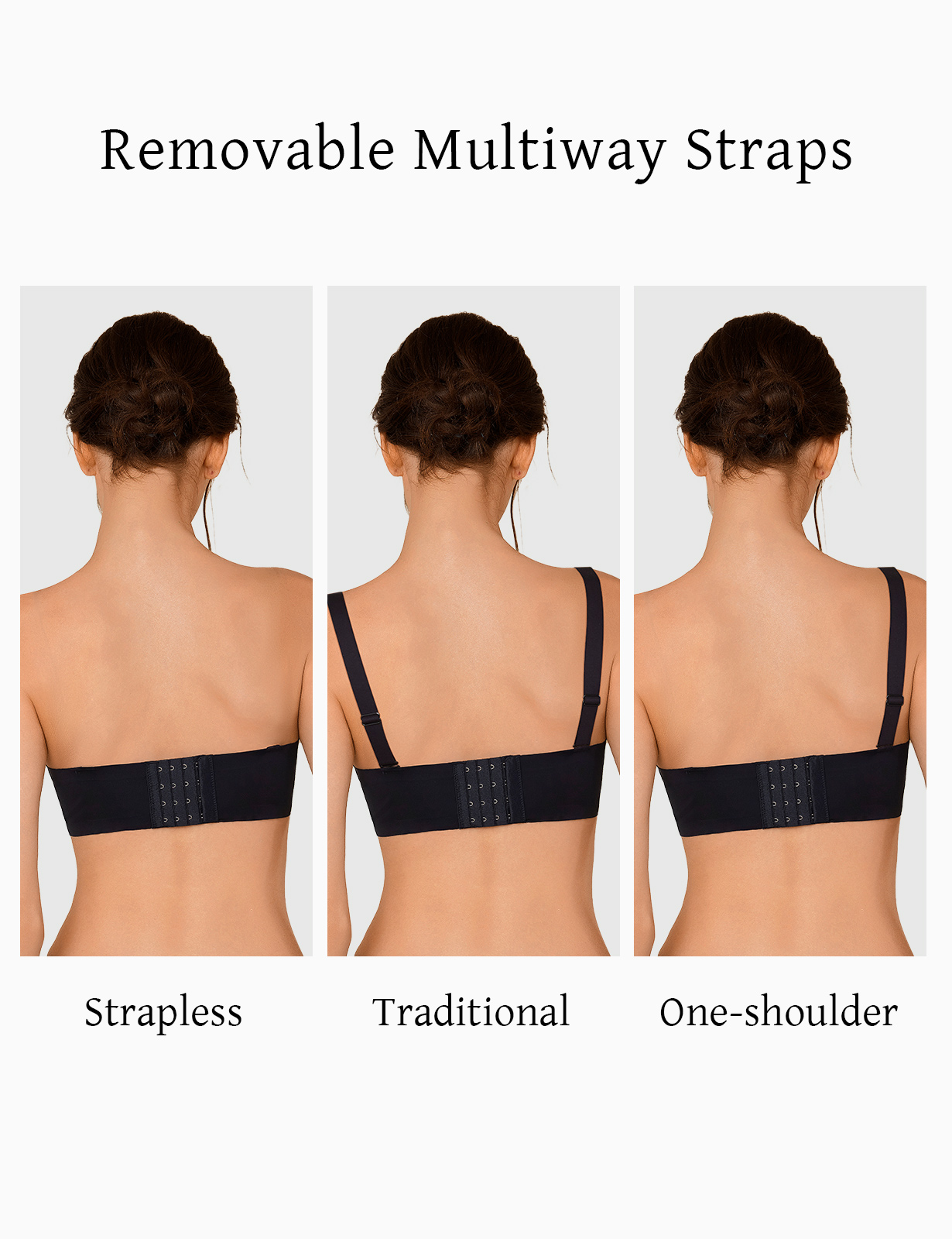 새로운 여성 섹시 푸쉬업 브라 스트랩리스 조절 가능 미 - Convertible Bra Multiway 리뷰 및 가격