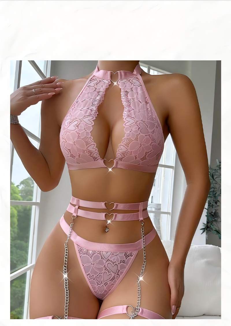섹시 란제리 세트, 푸쉬업 레이스 가터 란제리 세트(초 - Underwire Bra Padded 리뷰 및 가격