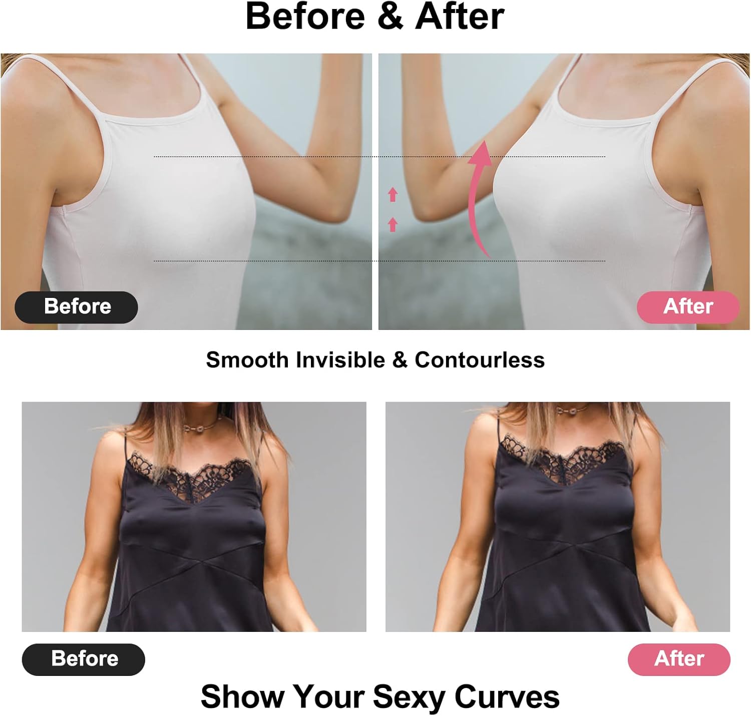 스티키 브라 푸쉬업 접착식 브라 여성용 누브라 실리콘  - Push Up Bra Silicone 리뷰 및 가격