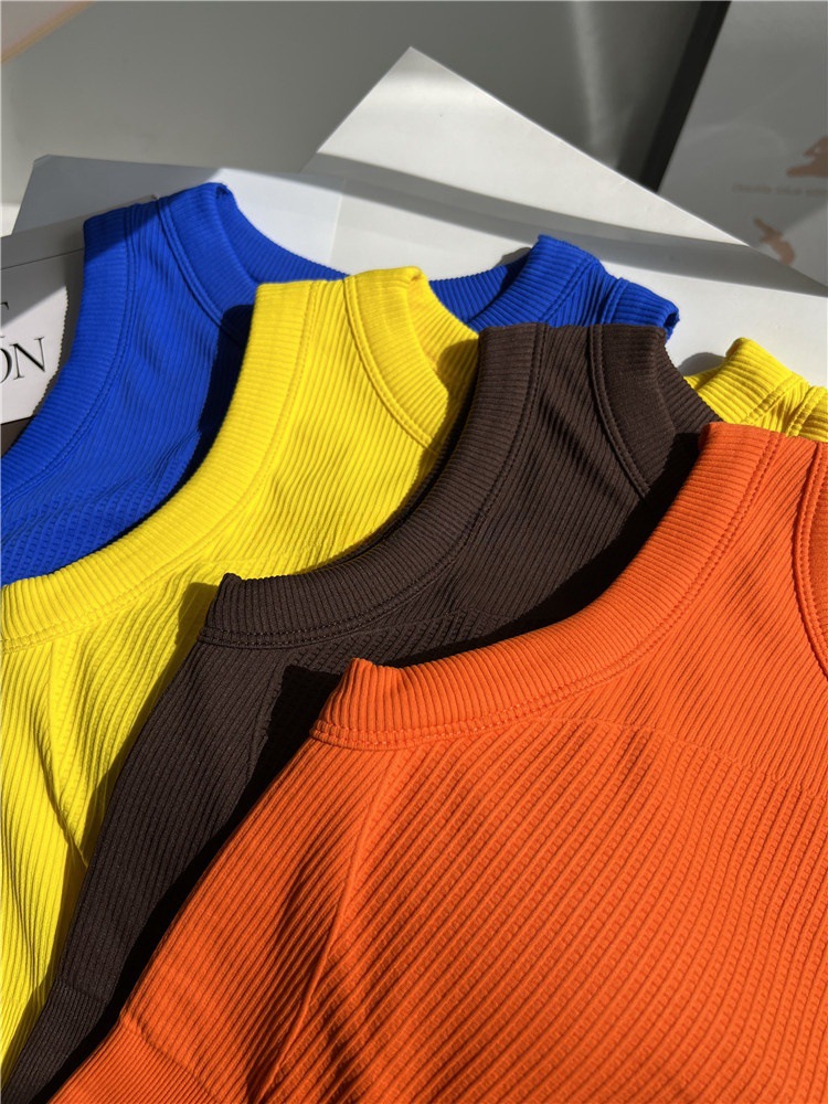 여성용 캔디 컬러 요가 탱크탑 - 사이드 부브 컨트롤, - T Shirt Bra Seamless 리뷰 및 가격