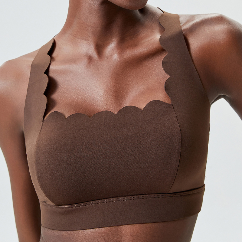 FUBEIKE 작은 파도 더블 어깨 스트랩 속옷 여성  - Sports Bra Racerback 리뷰 및 가격
