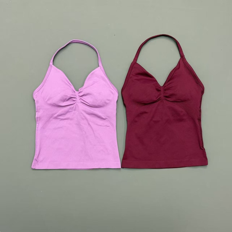 짐 여성용 스포츠 탱크탑 심리스 홀터 스파게티 스트랩  - Sports Bra Racerback 리뷰 및 가격