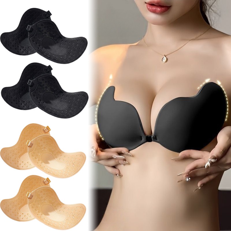 1/2쌍 푸쉬업 인비저블 브라 여성용 스트랩리스 백리스 - Push Up Bra Silicone 리뷰 및 가격
