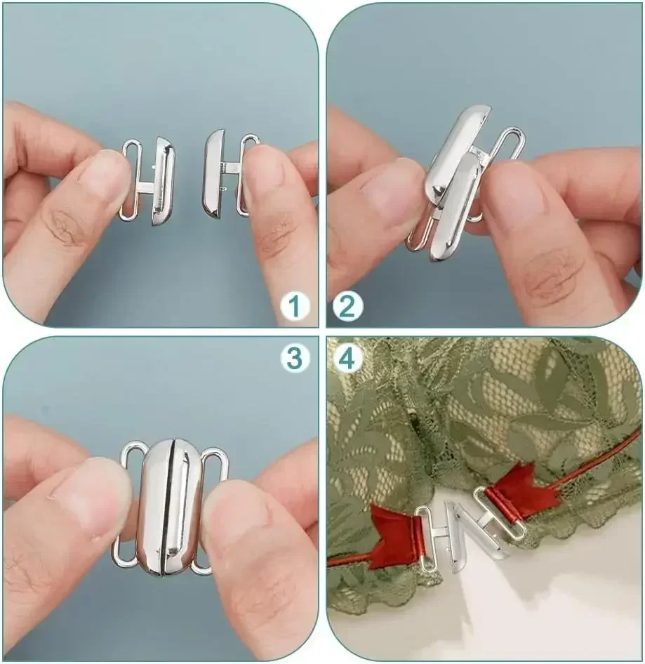 12 세트 3 색 전면 폐쇄 비키니 걸쇠 리모콘 클로저 - Nursing Bra Clip 리뷰 및 가격