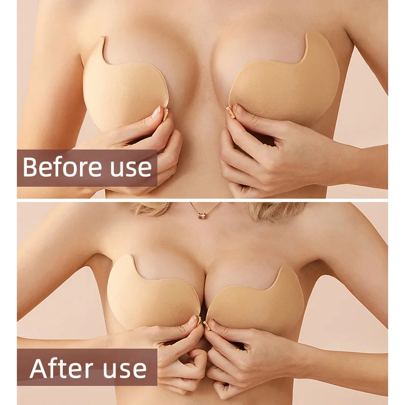 섹시한 여성용 브라, 보이지 않는 푸쉬업 브라, 자가  - Push Up Bra Silicone 리뷰 및 가격