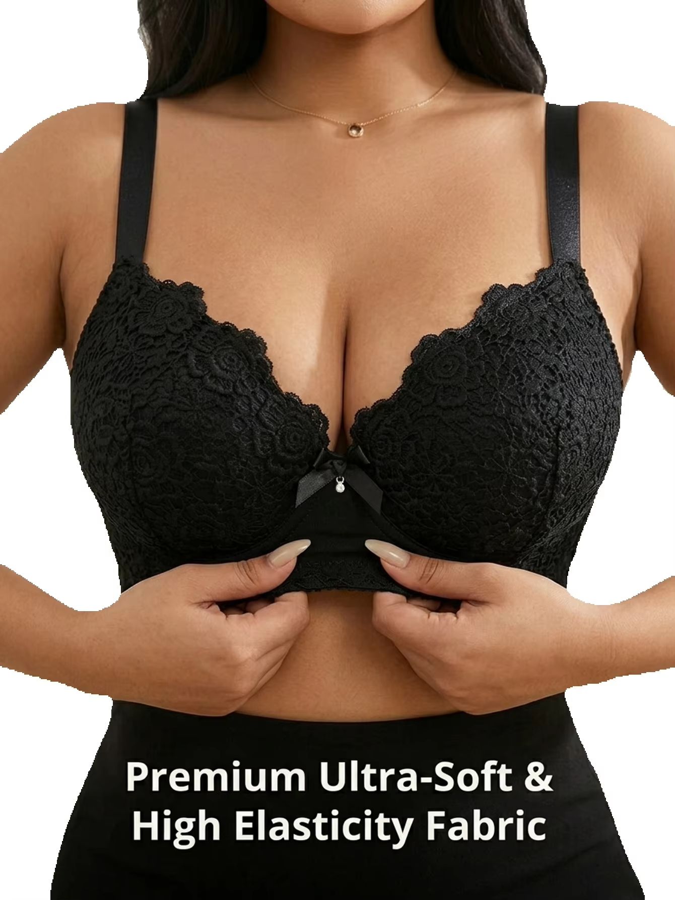 여성 플러스 사이즈 플로럴 푸쉬업 브라 언더와이어 사이 - Underwire Bra Padded 리뷰 및 가격