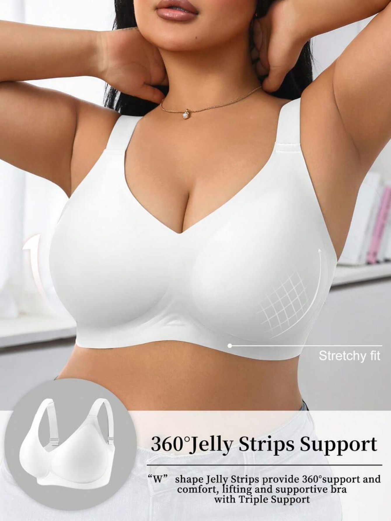 여성용 하이 서포트 스포츠 브라, 와이어프리 플록드 실 - Wirefree Bra Comfort 리뷰 및 가격