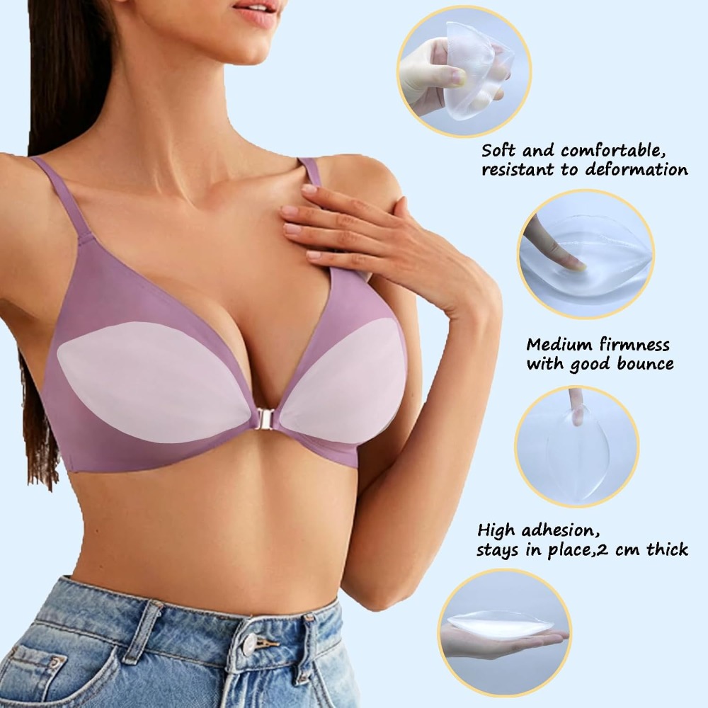 접착식 실리콘 브라 패드 - 강화된 리프트 및 형태를  - Push Up Bra Silicone 리뷰 및 가격