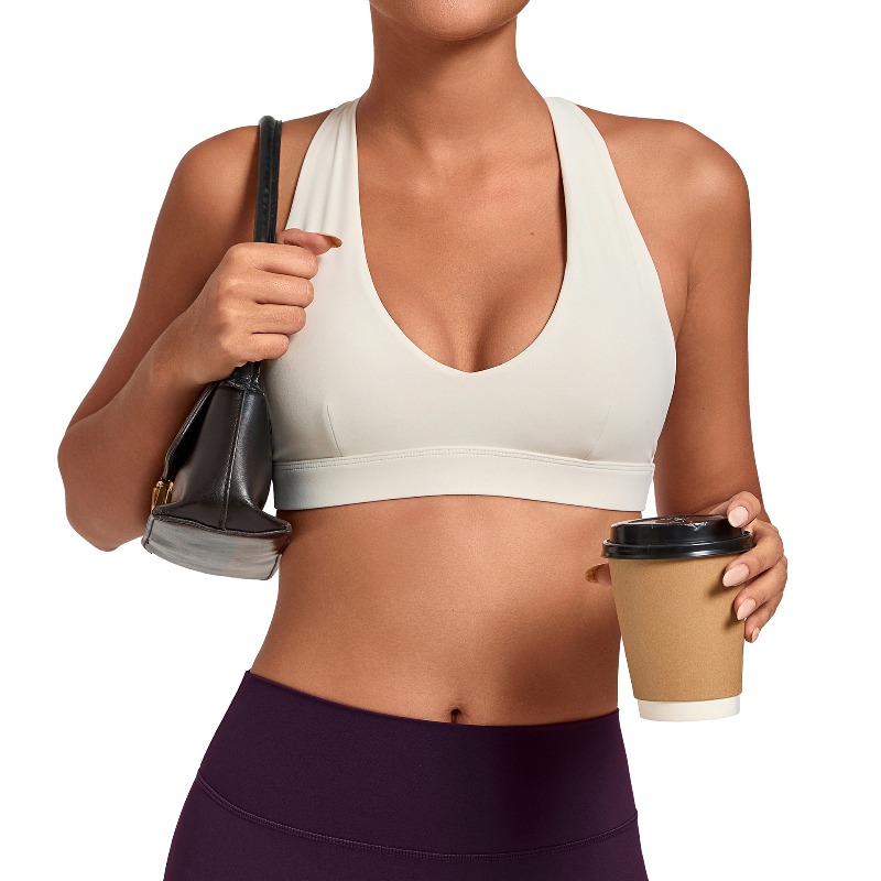 심리스 여성용 짐 운동 스포츠 브라, 흔들림 방지 홀터 - Sports Bra Racerback 리뷰 및 가격