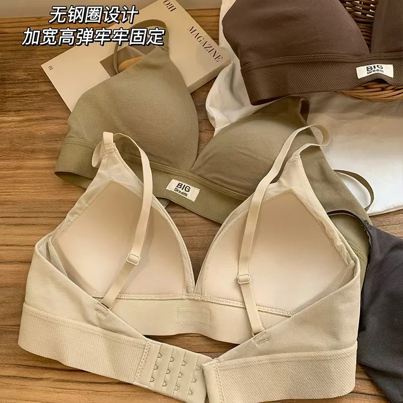 속옷 여성용 프렌치 트라이앵글 컵 가슴 섹시한 언더와이 - Underwire Bra Padded 리뷰 및 가격