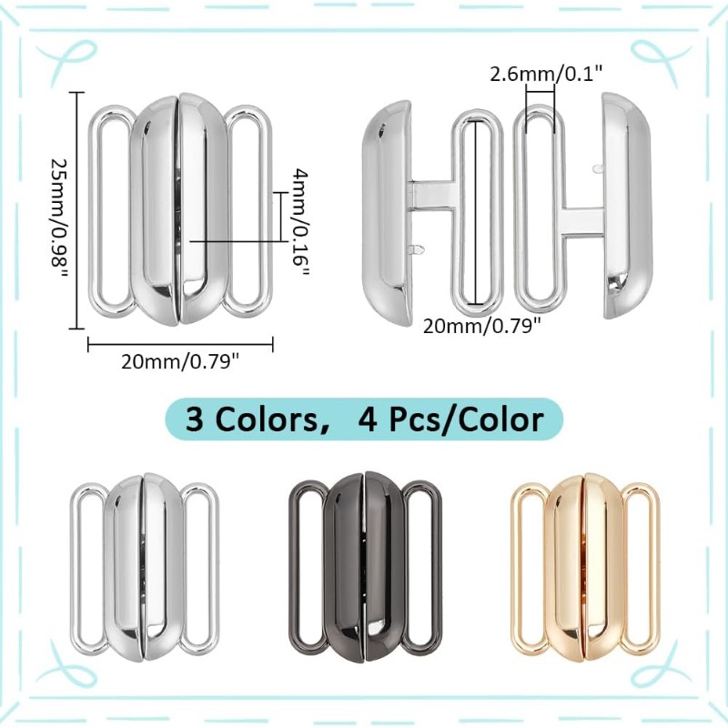프론트 클로징 비키니 걸쇠 클리커 클로저, 1 인치 브 - Nursing Bra Clip 리뷰 및 가격