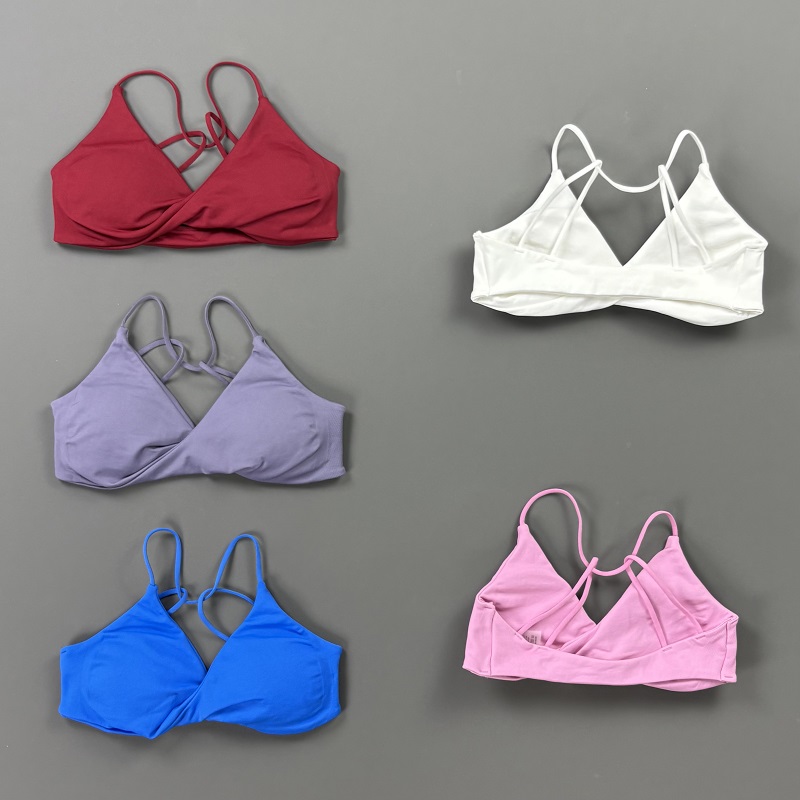 비전 여성 스포츠 브라 V넥 트위스트 프론트 얇은 스트 - Sports Bra Racerback 리뷰 및 가격