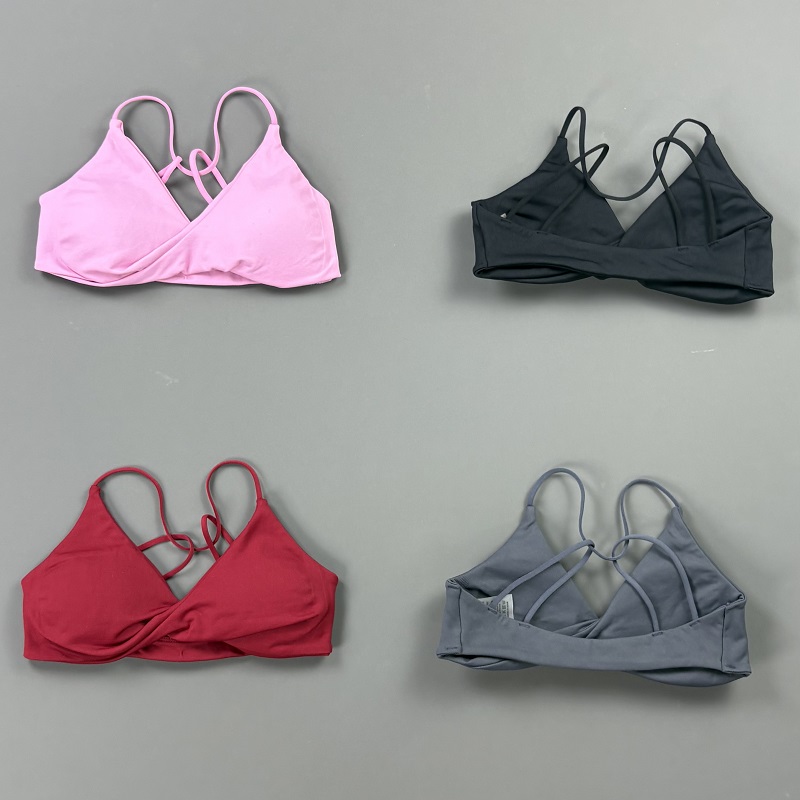 비전 여성 스포츠 브라 V넥 트위스트 프론트 얇은 스트 - Sports Bra Racerback 리뷰 및 가격