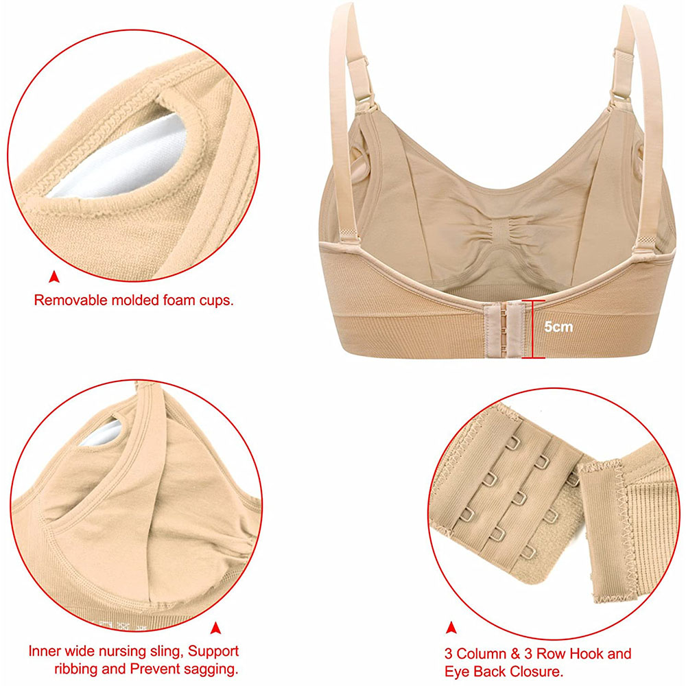 임산부 수유 브라, 심리스 클립 다운, 수면 브라렛,  - Nursing Bra Clip 리뷰 및 가격