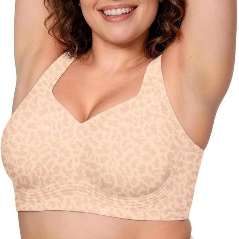 레오파드 젤리 브라 노 언더와이어 푸쉬업 무선 브라 심 - Underwire Bra Padded 리뷰 및 가격