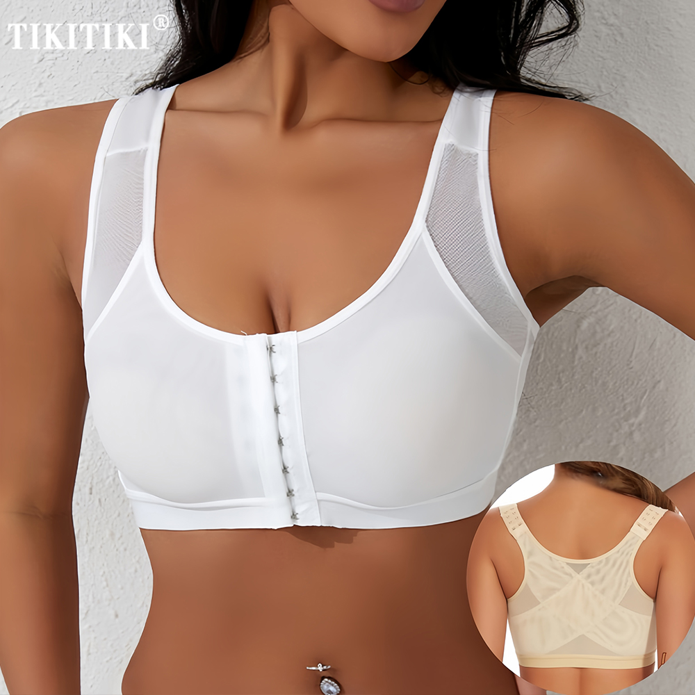 여성용 일상 스포츠 브라 수술 후 압박 브라 앞 여밈  - Mastectomy Bra Pocket 리뷰 및 가격