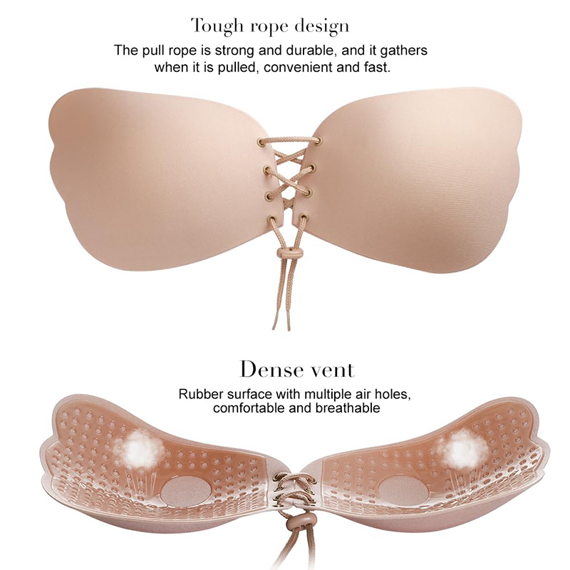 1/2 쌍 여성 여름 백리스 스트랩리스 브라 푸쉬업 접 - Backless Bra Sticky 리뷰 및 가격