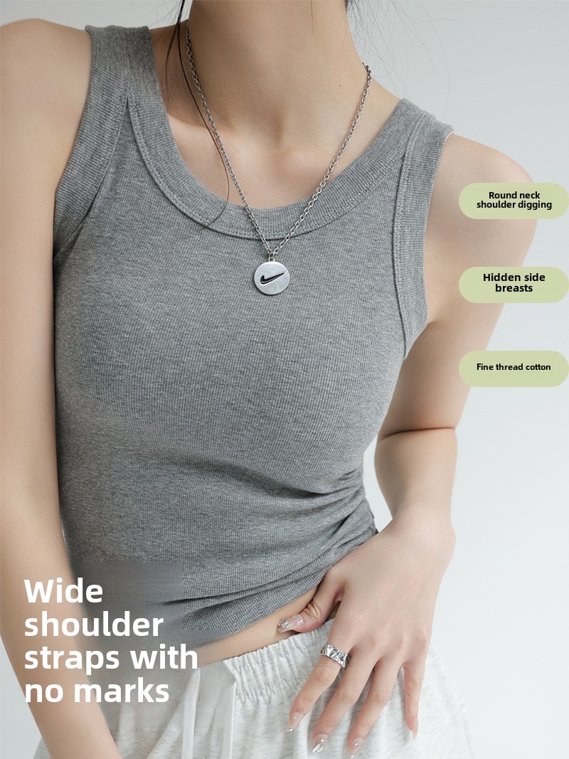 여성용 매끄러운 모달 리브 탱크 탑 내장 브래지어 여름 - T Shirt Bra Seamless 리뷰 및 가격