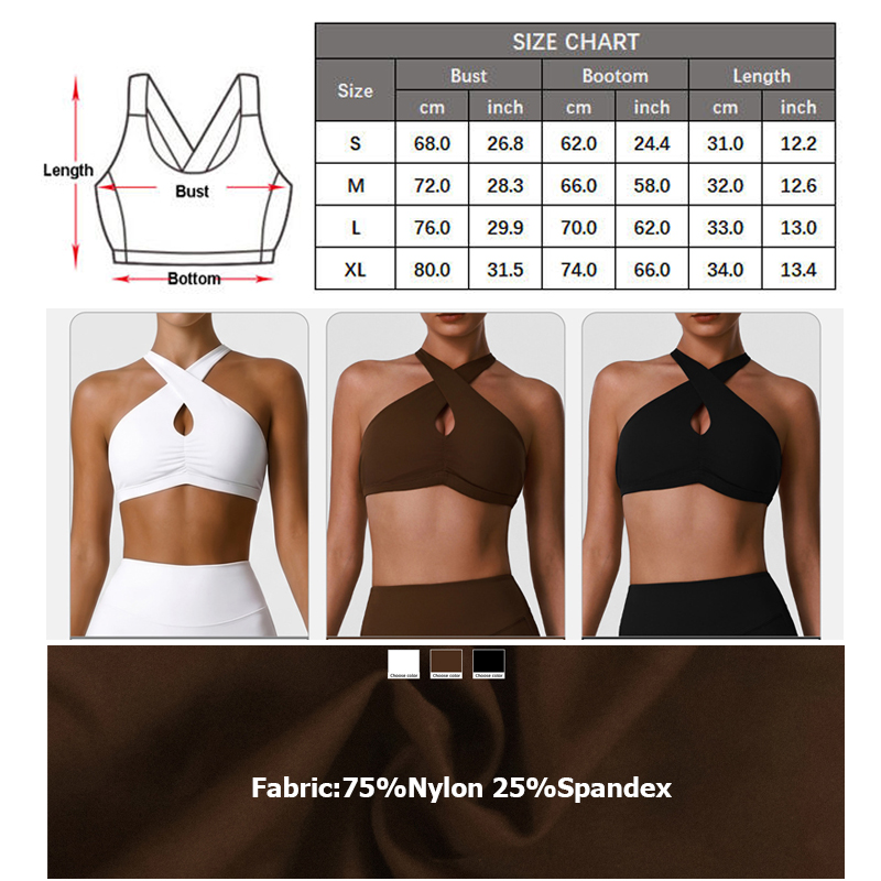 여성 소프트 스포츠 속옷 솔리드 컬러 하이 임팩트 짐  - Sports Bra Racerback 리뷰 및 가격