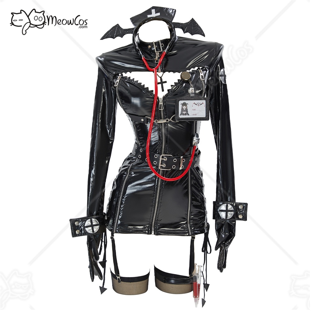 MEOWCOS 간호사 코스프레 의상 할로윈 고딕 섹시한 - Nursing Bra Clip 리뷰 및 가격