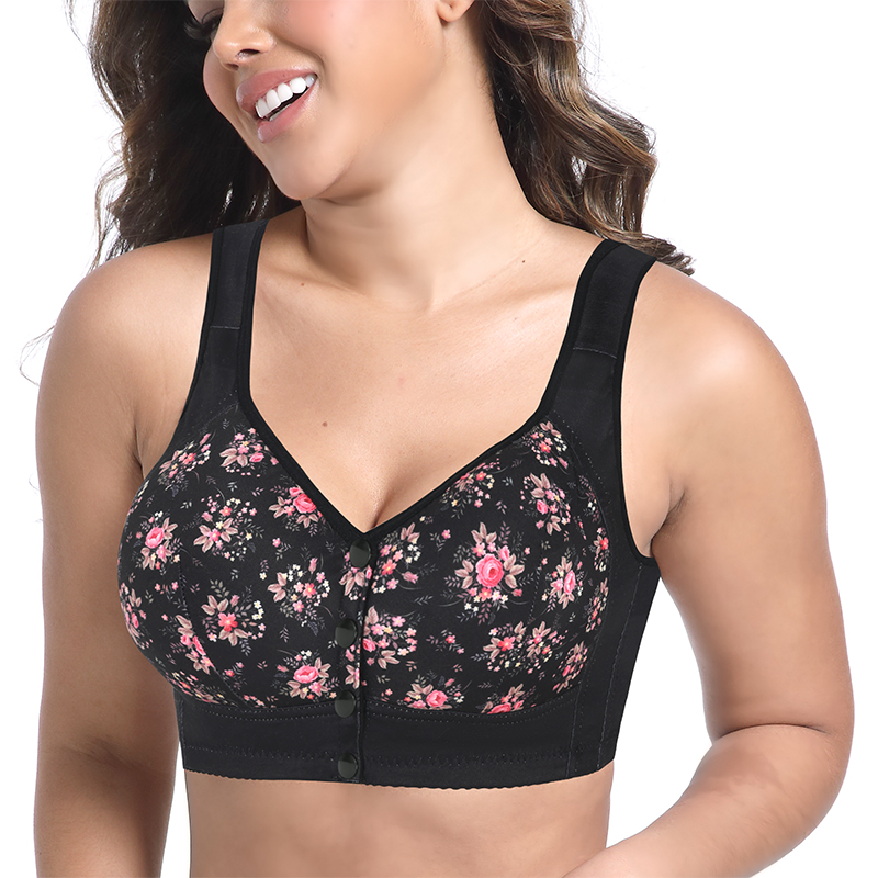우아한 무선 프린트 프론트 오픈 브라 편안한 속옷 부드 - Wirefree Bra Comfort 리뷰 및 가격