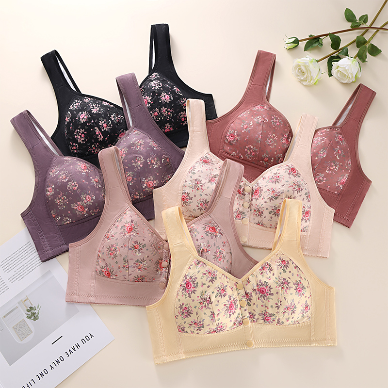 우아한 무선 프린트 프론트 오픈 브라 편안한 속옷 부드 - Wirefree Bra Comfort 리뷰 및 가격