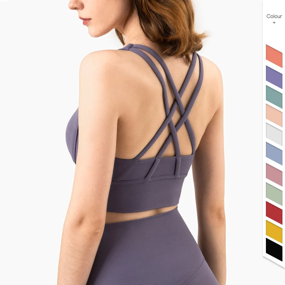 여름 패션 크로스 백 여성 스포츠 브래지어 피트니스 탱 - Sports Bra Racerback 리뷰 및 가격