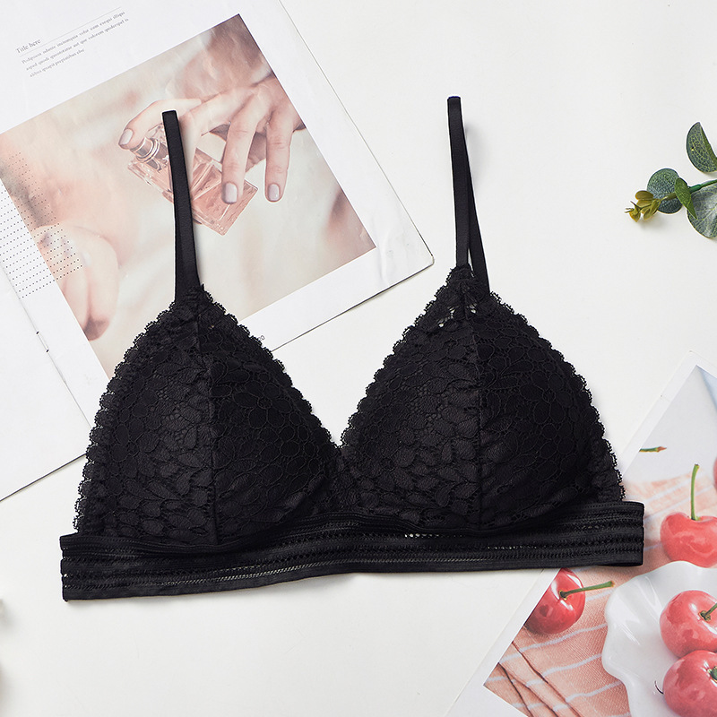 2026 여성 브라 신상 프랑스 트라이앵글 컵 노와이어 - Lace Bralette Set 리뷰 및 가격