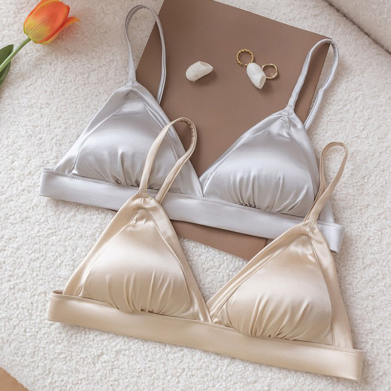 여성용 Bralettes 93.8% 멀 베리 실크 브래 - Sleep Bra Bralette 리뷰 및 가격