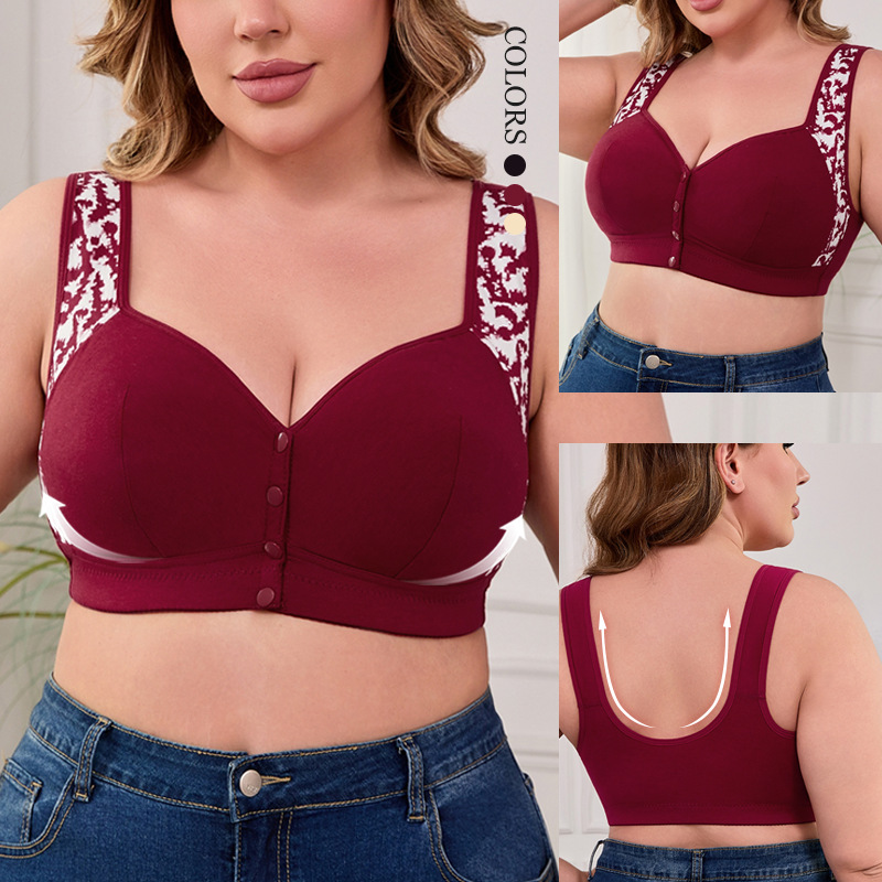 XL-7XL 플러스 사이즈 앞 버클 브라 여성용 무선  - Full Coverage Bra 리뷰 및 가격
